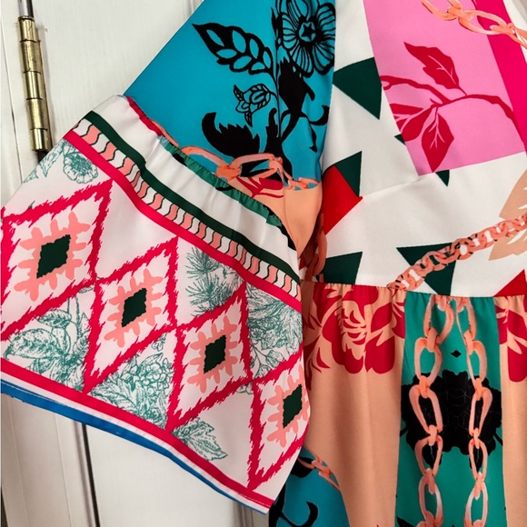 Colorful Patchwork Dress - Picture 3 of 5